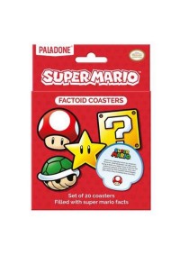 Sous-Verres Super Mario Fun Facts Par Paladone - Paquet De 20 